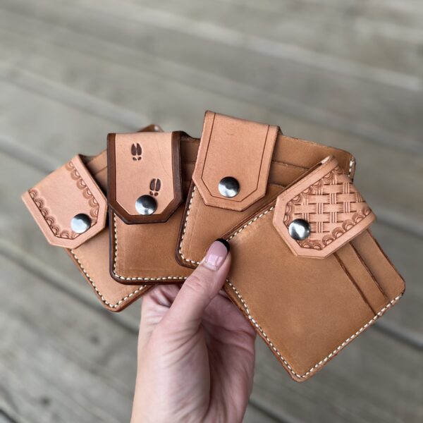 Hunting Tag Wallet - basketweave