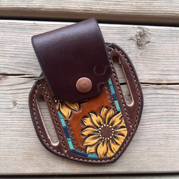 Pocket Knife Sheath - Sunflower