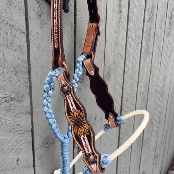 Blue & White Sunflower Hybrid Halter