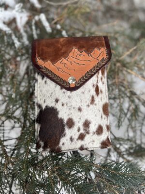 Cowhide Mountain Backcinch Cellphone Holder